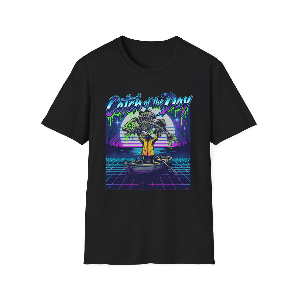 Catch of the Day Retro Fishing T-Shirt
