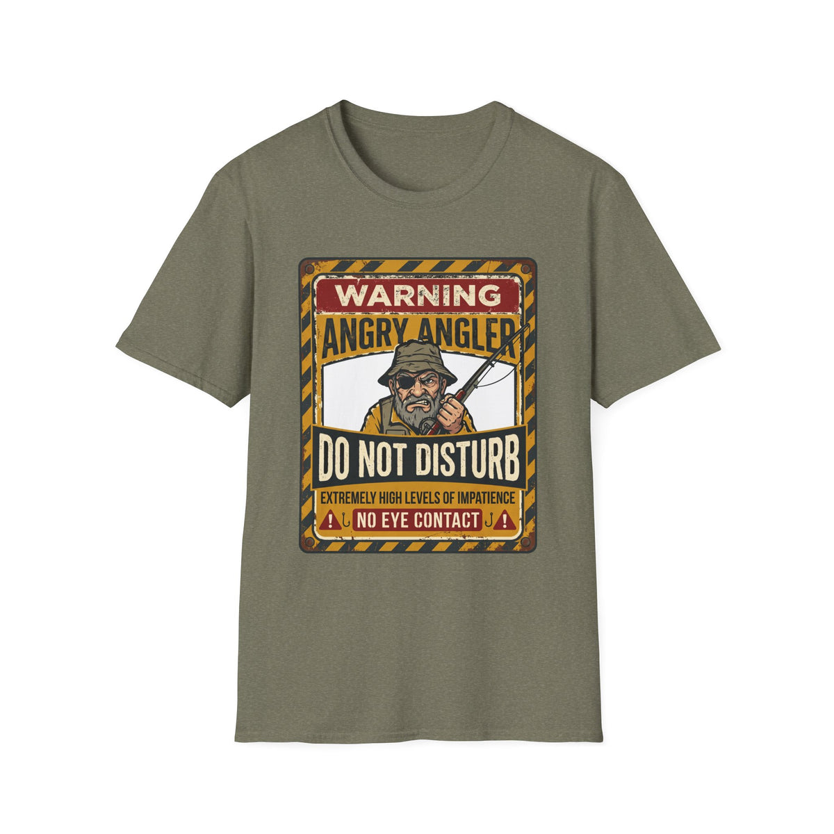 Warning Angry Angler Do Not Disturb